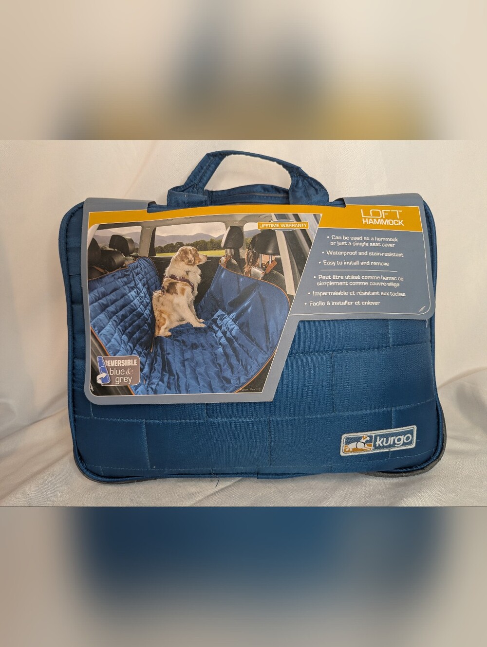 NWT Kurgo Loft Hammock Seat Cover for Dogs